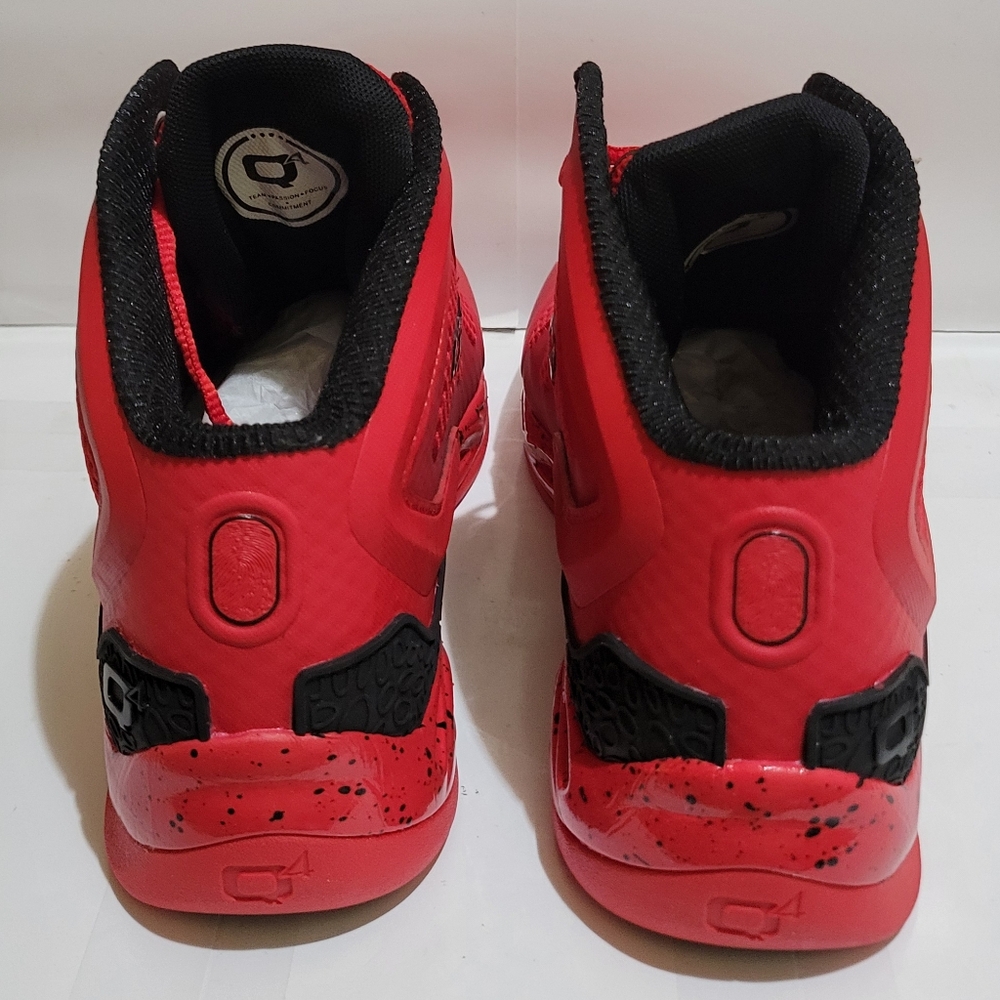 Q4 Basketball Racing Red Sneaker Shoes - Picture 7 of 9